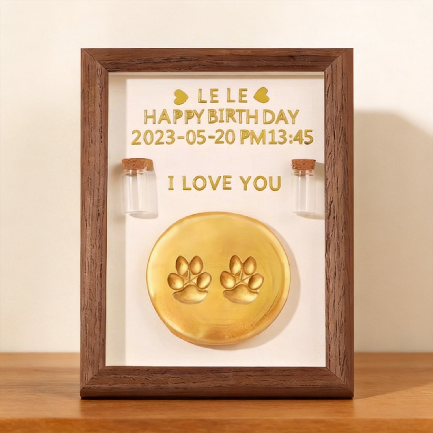 Pet Paw Print Keepsake Frame | Capture Their Love Forever