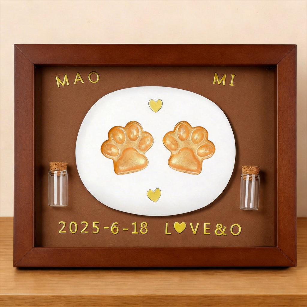 Pet Paw Print Keepsake Frame | Capture Their Love Forever