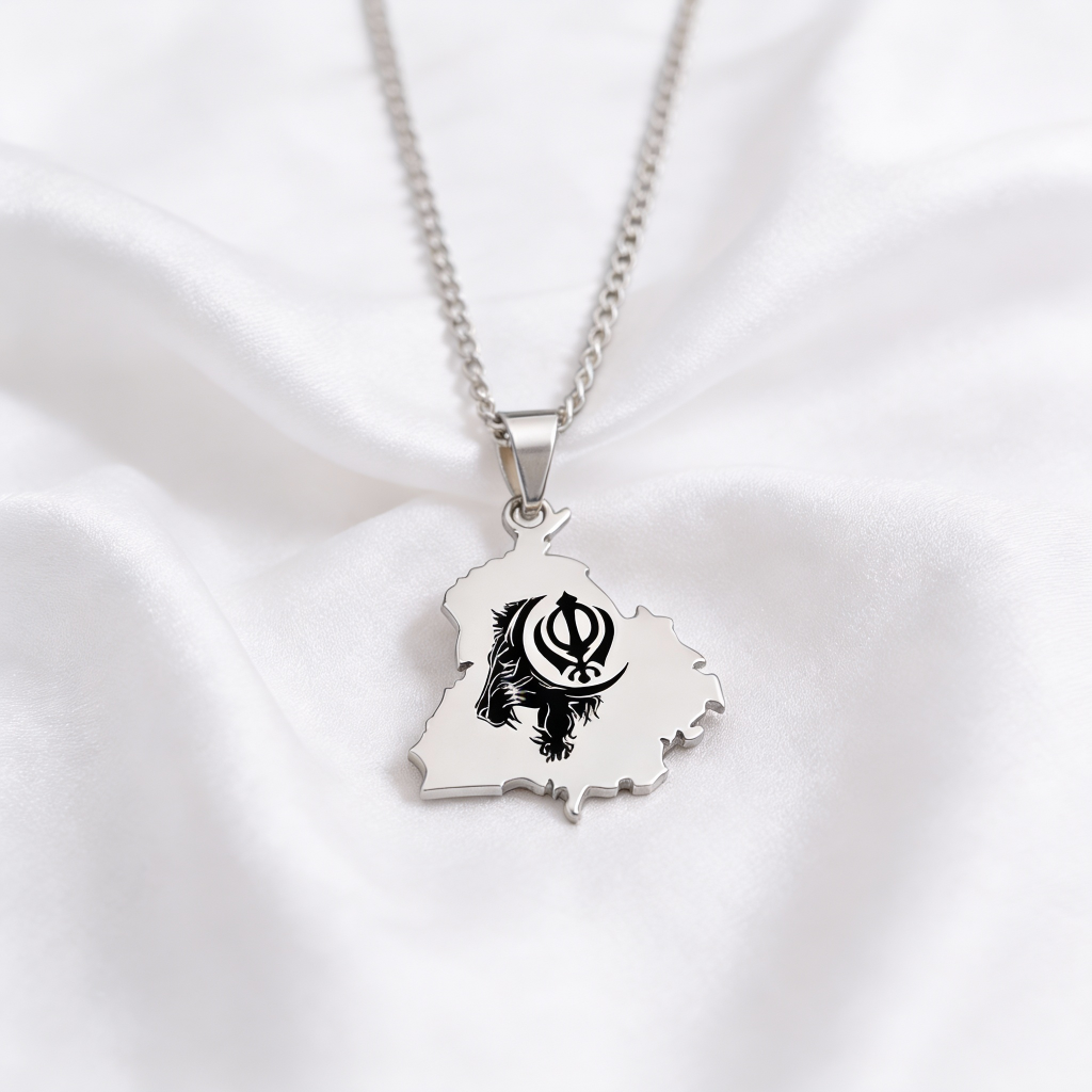 Punjab Map Necklace