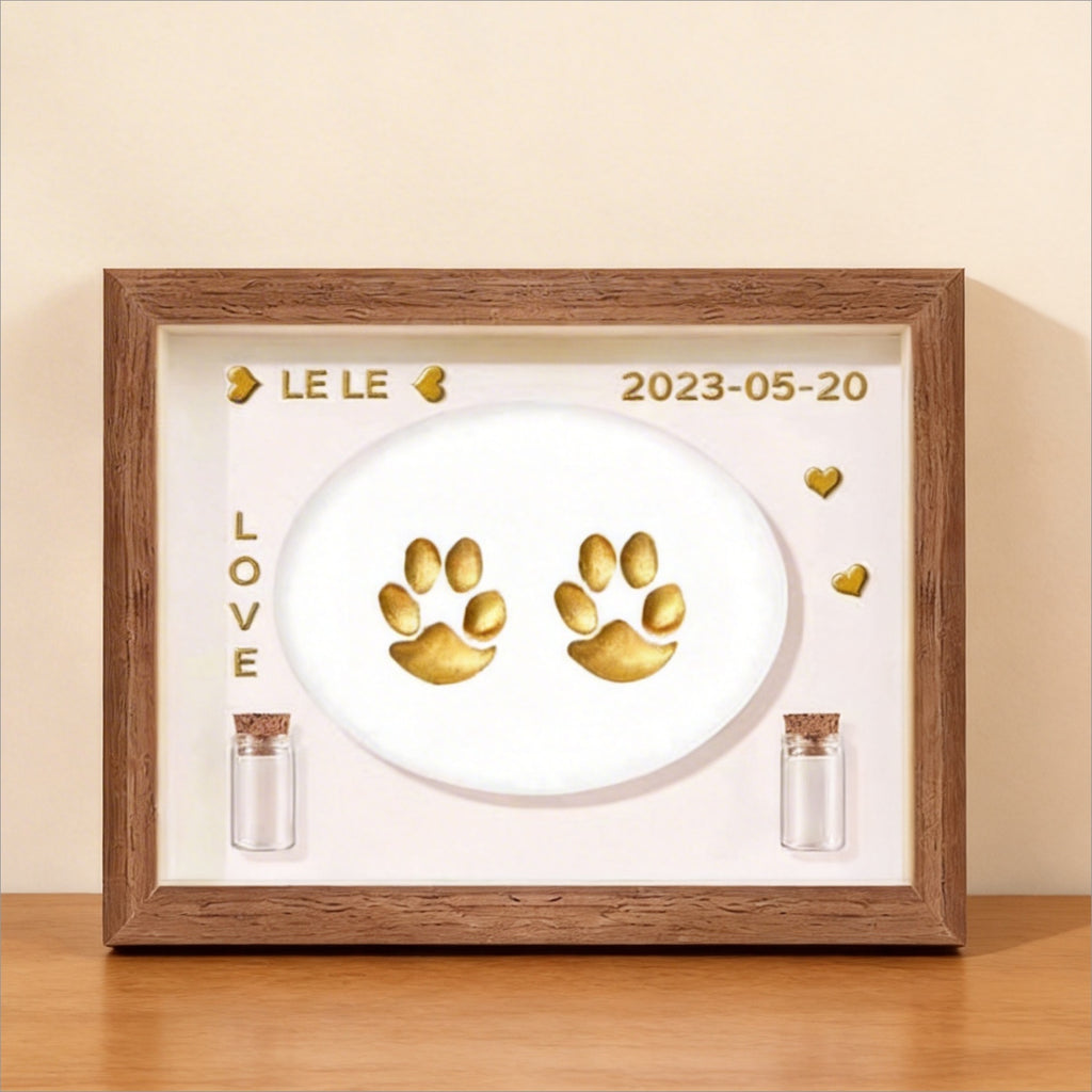 Pet Paw Print Keepsake Frame | Capture Their Love Forever