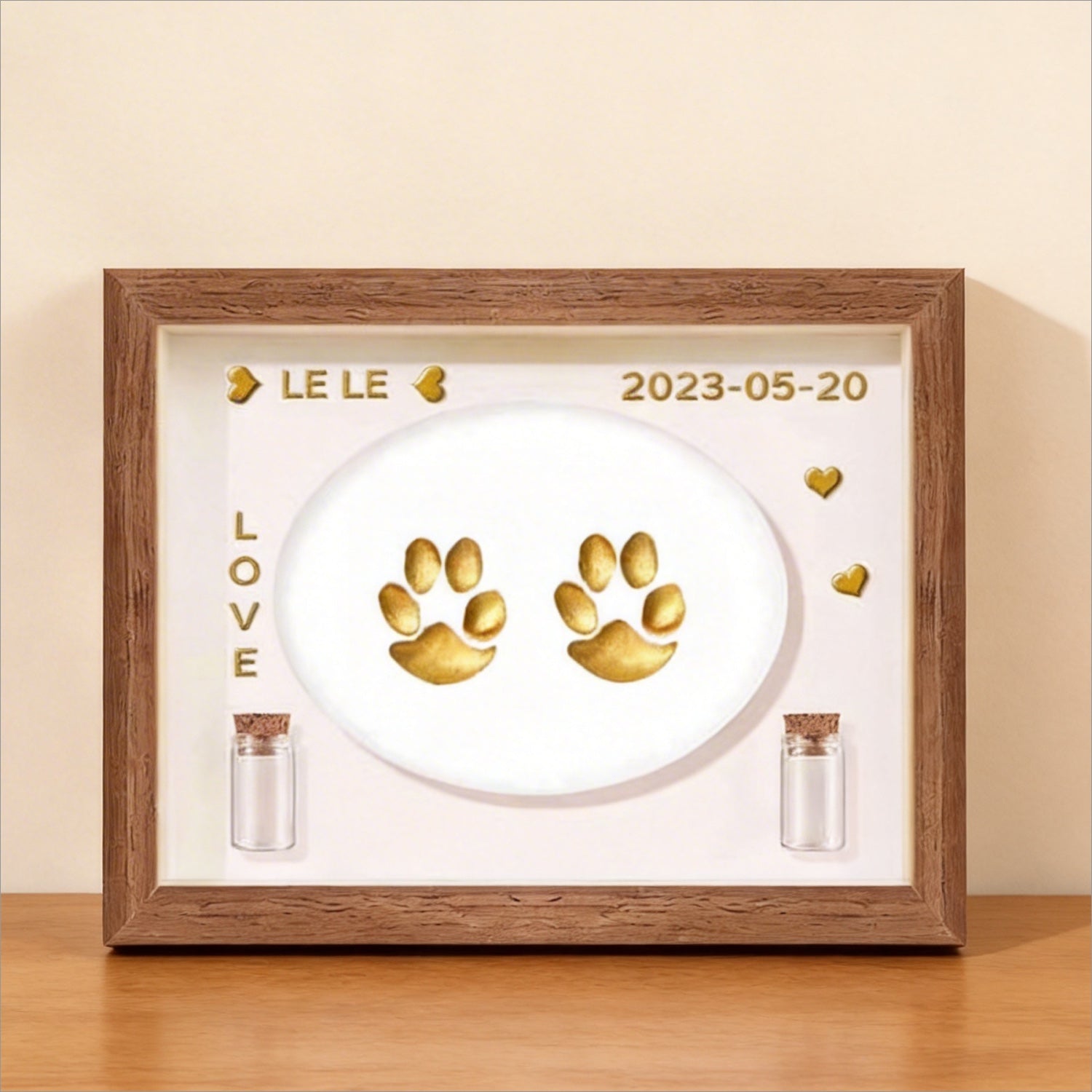 Pet Paw Print Keepsake Frame | Capture Their Love Forever