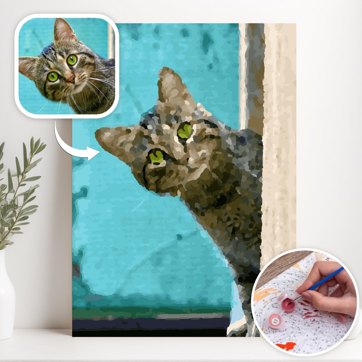 Paint My Pet by Numbers - Personalized Pet Portraits