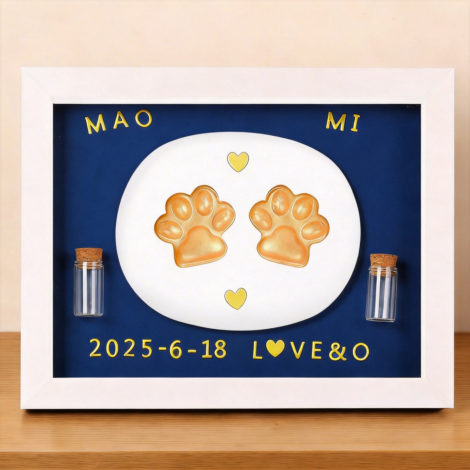 Pet Paw Print Keepsake Frame | Capture Their Love Forever