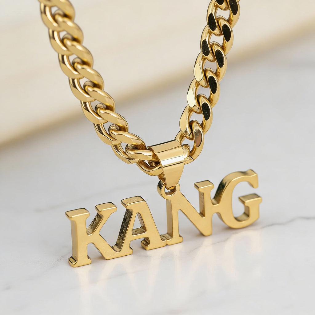 Custom Name Necklace Men | All Languages