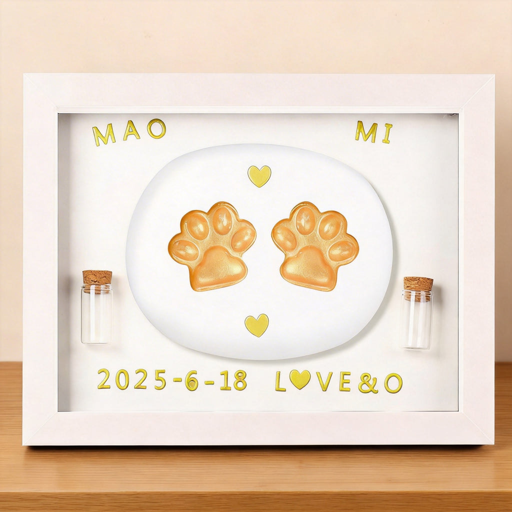 Pet Paw Print Keepsake Frame | Capture Their Love Forever