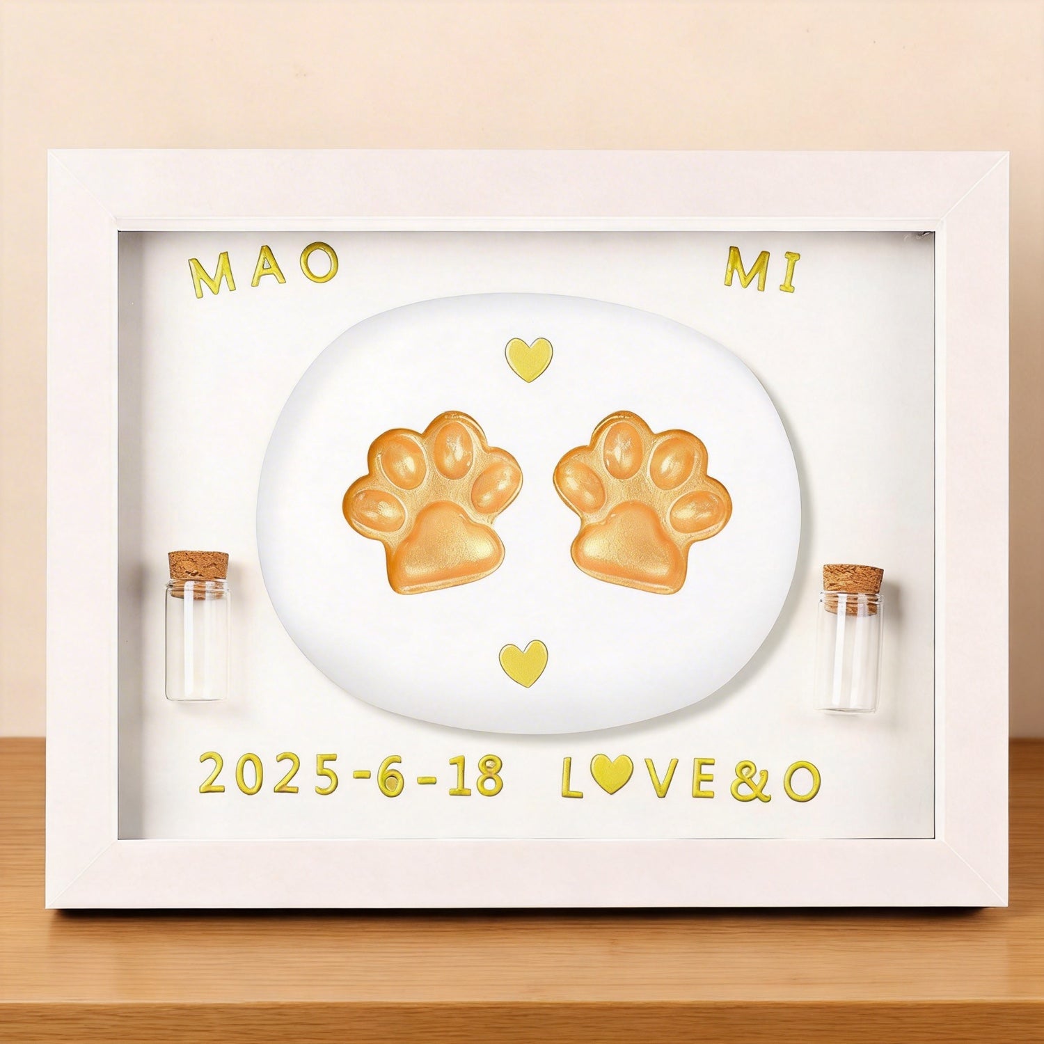 Pet Paw Print Keepsake Frame | Capture Their Love Forever