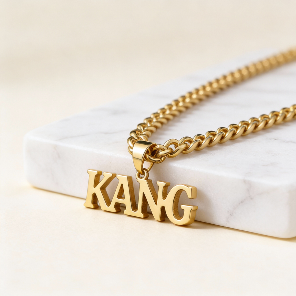 Custom Name Necklace Men | All Languages