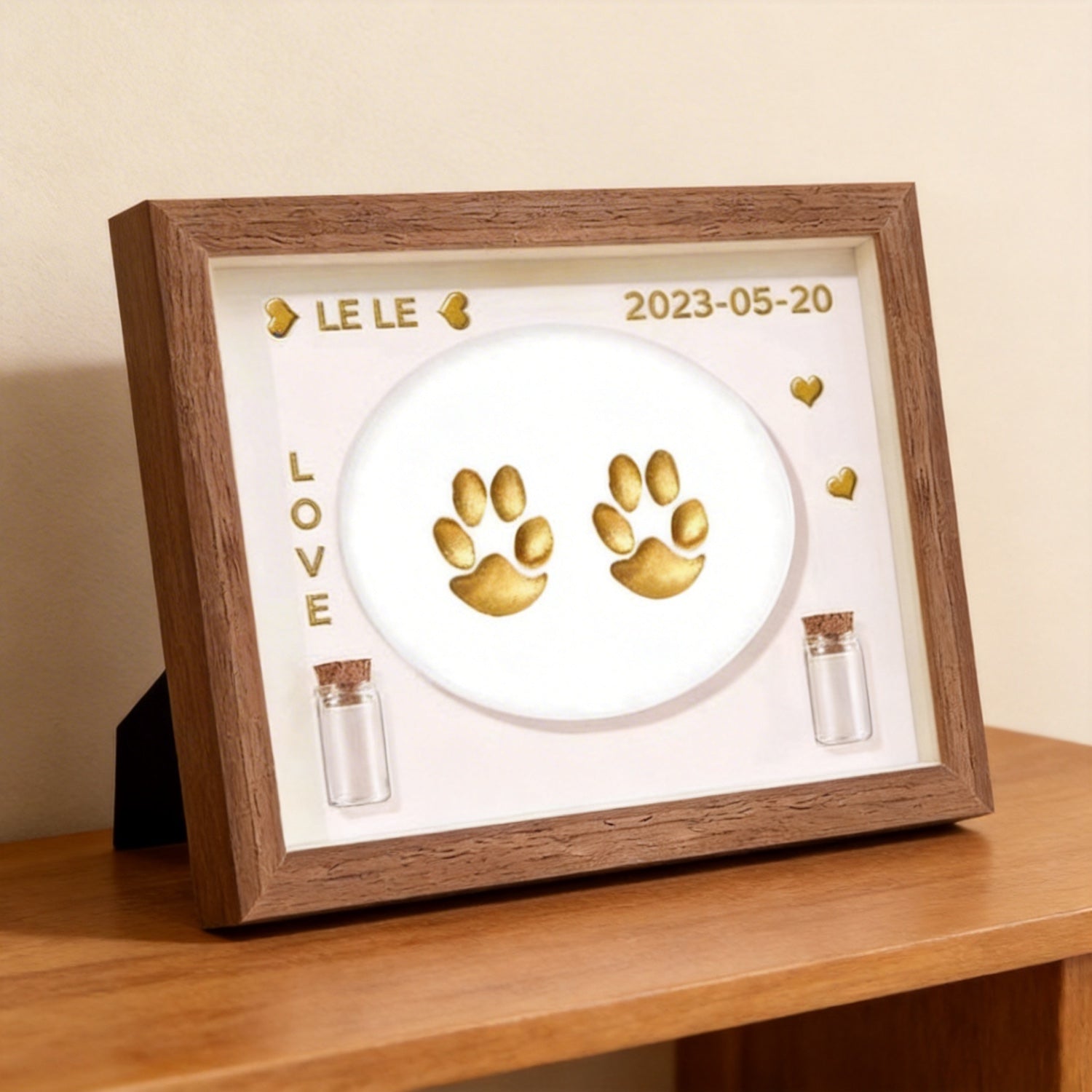Pet Paw Print Keepsake Frame | Capture Their Love Forever