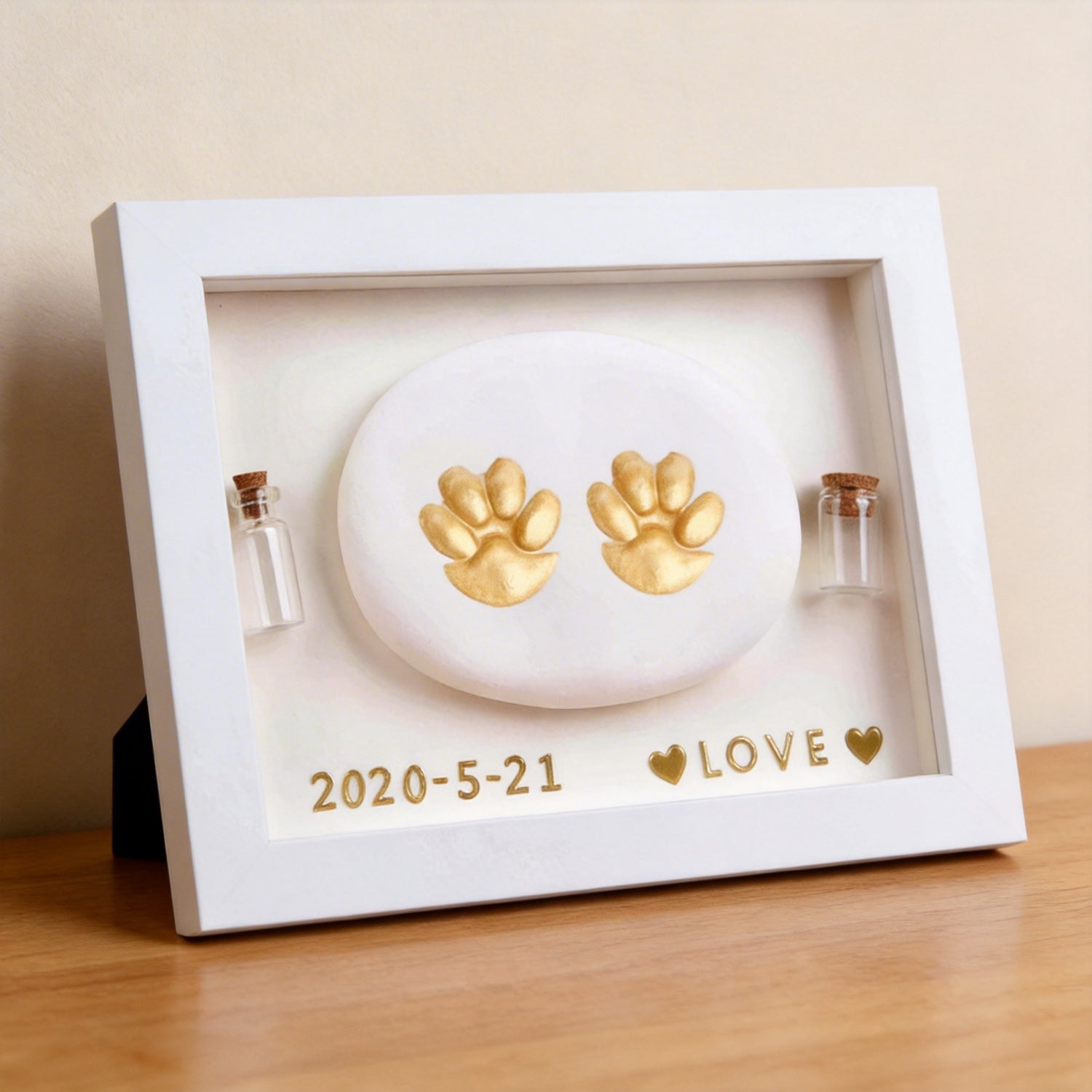 Pet Paw Print Keepsake Frame | Capture Their Love Forever