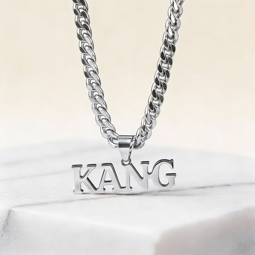 Custom Name Necklace Men | All Languages