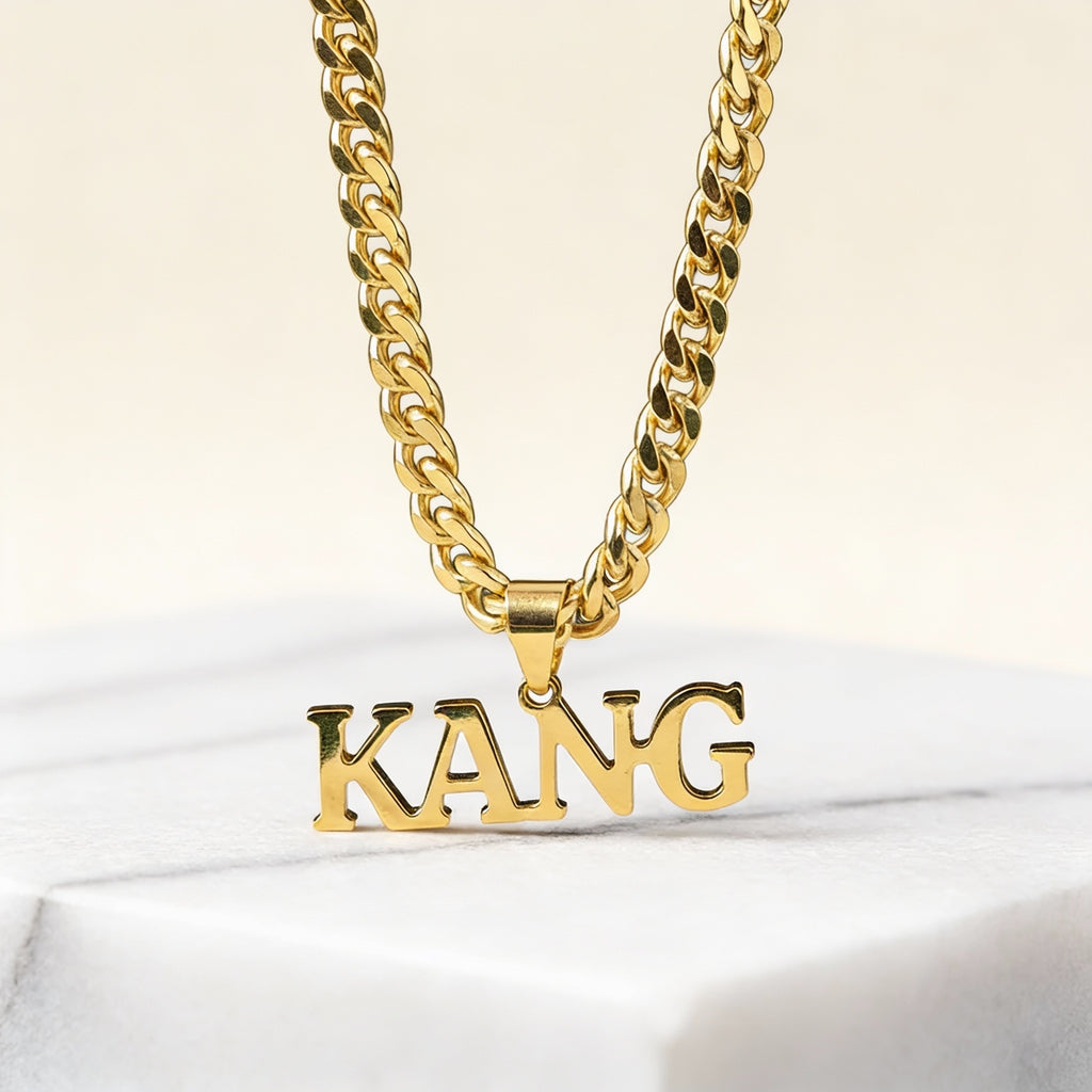 Custom Name Necklace Men | All Languages