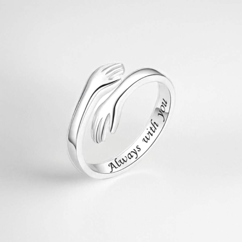Personalized Hug Ring with Custom Name or Text