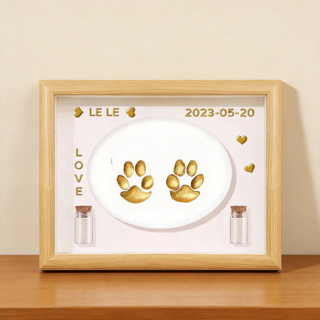 Pet Paw Print Keepsake Frame | Capture Their Love Forever