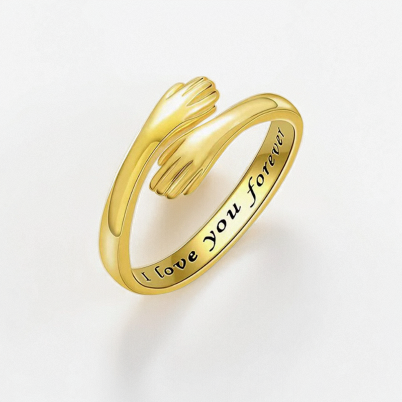 Personalized Hug Ring with Custom Name or Text