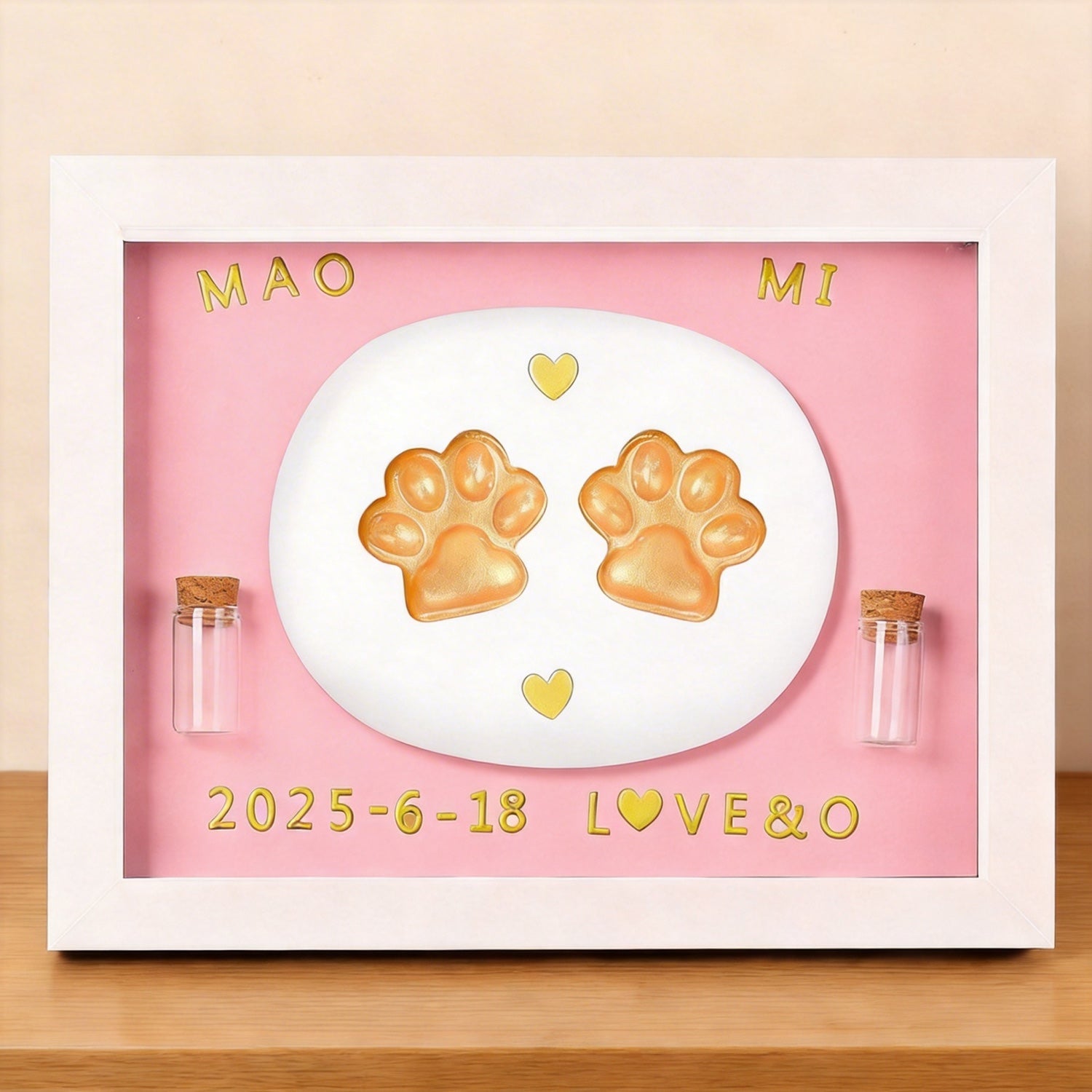 Pet Paw Print Keepsake Frame | Capture Their Love Forever