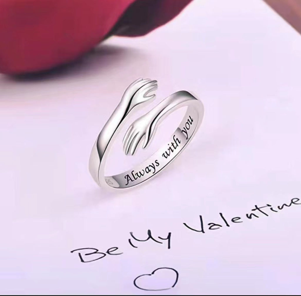 Personalized Hug Ring with Custom Name or Text