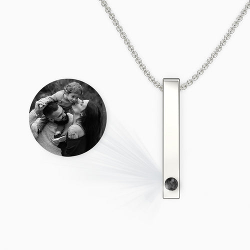 Handmade Personalized Projection Pillar Necklace