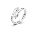 Personalized Hug Ring with Custom Name or Text